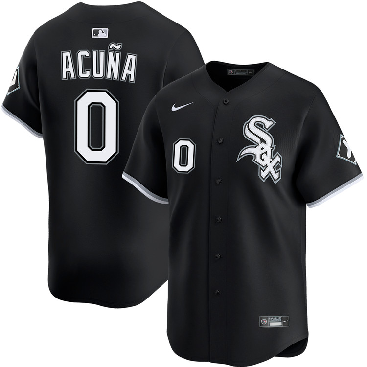 Luisangel Acuña Chicago White Sox Alternate Black Limited Jersey