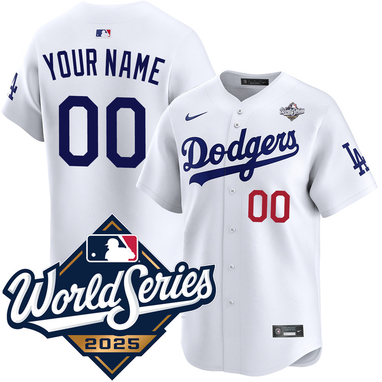 Los Angeles Dodgers Personalized Home World Series Limited Jersey