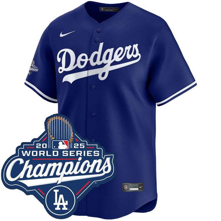 Los Angeles Dodgers Alternate Royal World Series Champions Limited