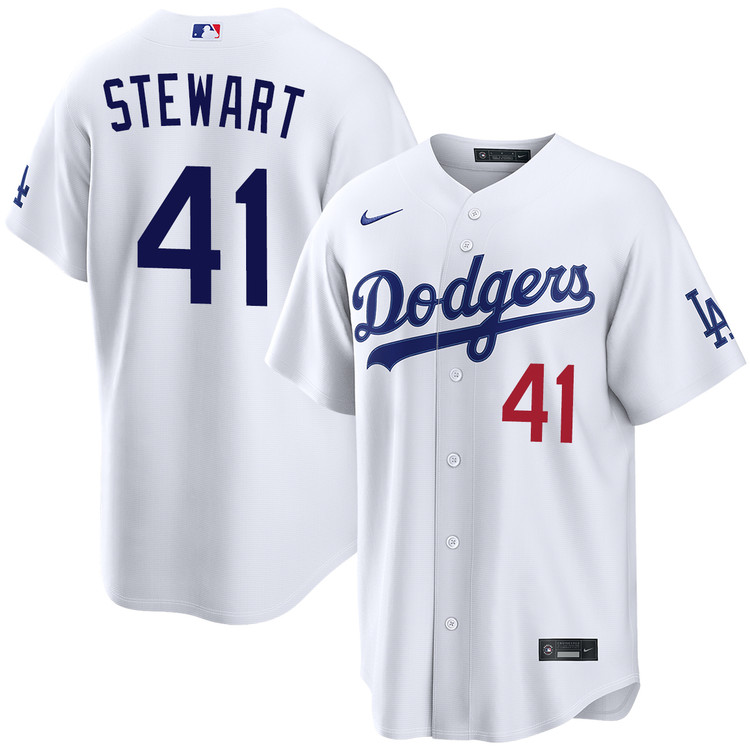 Brock Stewart Los Angeles Dodgers Home Stadium Jersey by NIKE