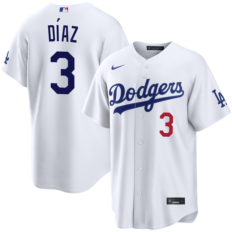 Edwin Díaz Los Angeles Dodgers Home Stadium Jersey by NIKE