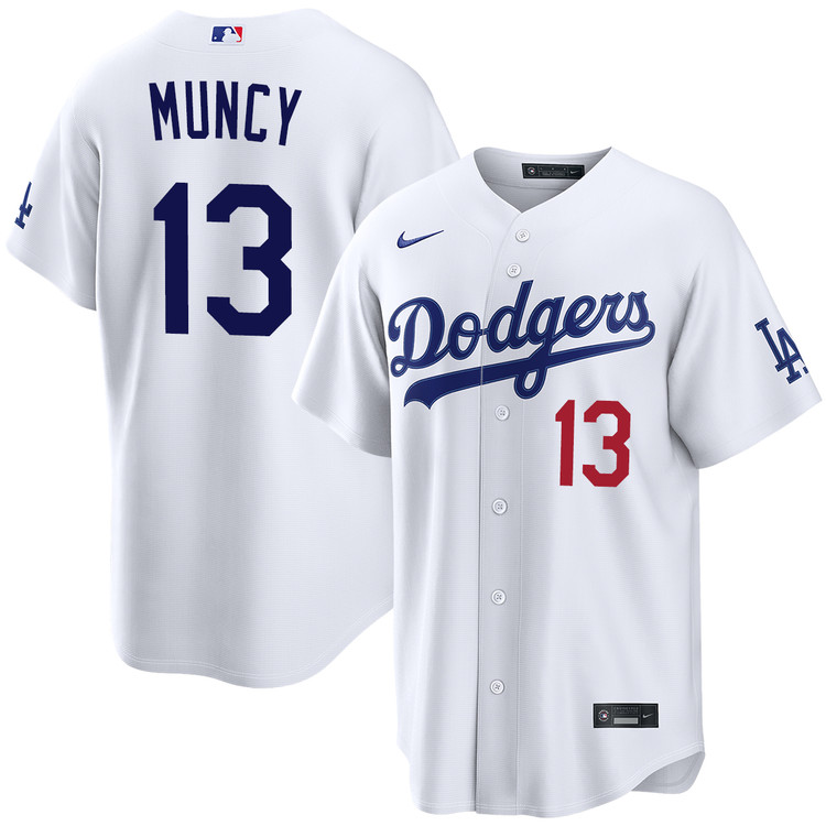 MUNEYAMA ユニフォーム 背番号1 ホワイト Max Muncy Los Angeles Dodgers Home Stadium Jersey by NIKE