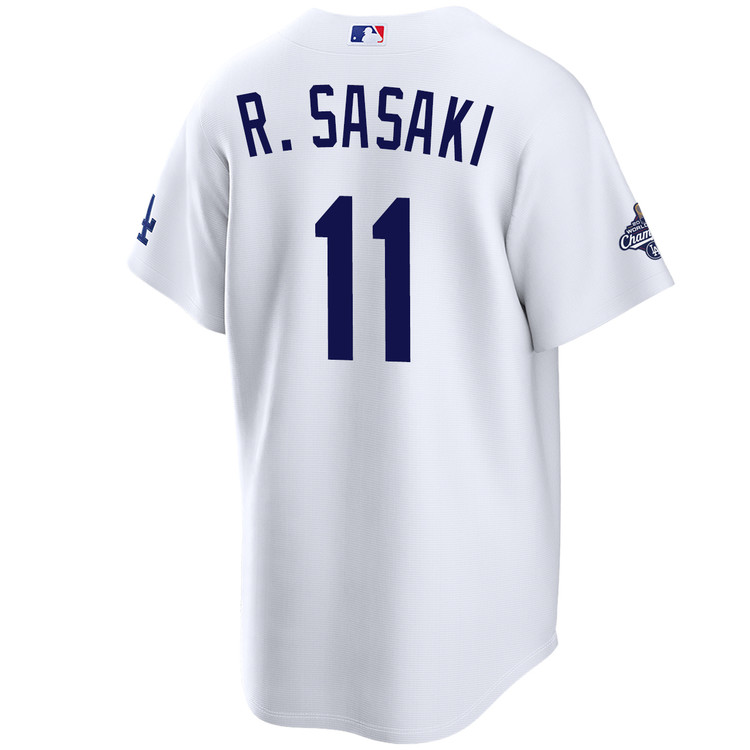 Roki Sasaki Los Angeles Dodgers Home World Series Champions