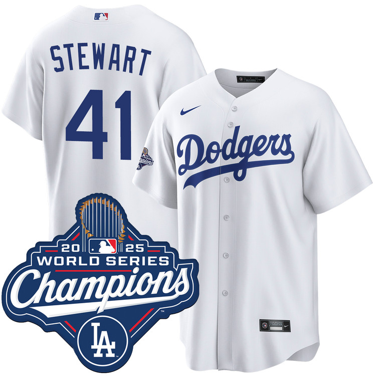 Brock Stewart Los Angeles Dodgers Home World Series Champions