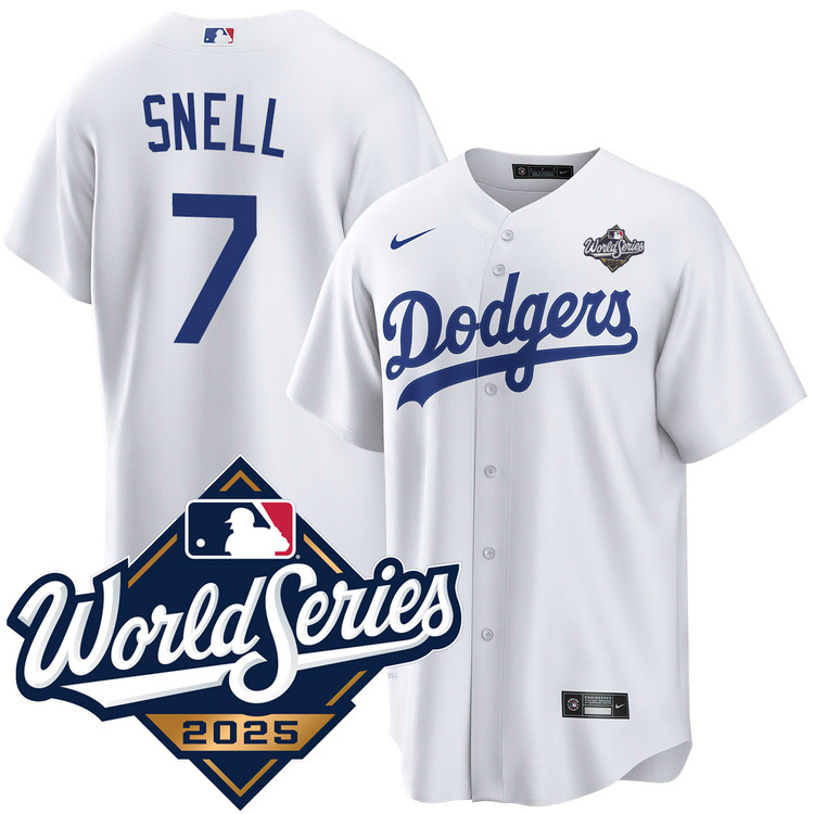Blake Snell Los Angeles Dodgers Home World Series Jersey by NIKE