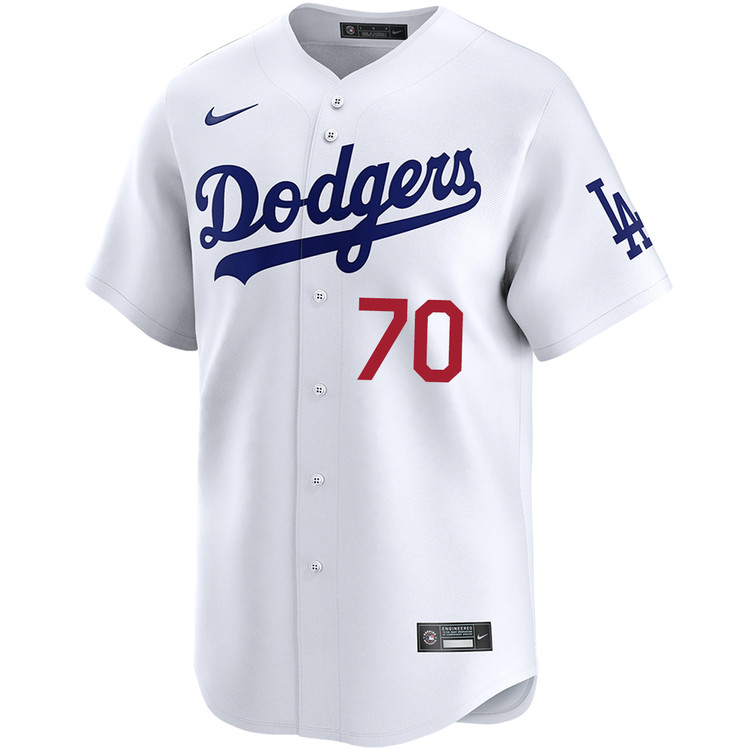 Justin Wrobleski Los Angeles Dodgers Home Limited Jersey by NIKE