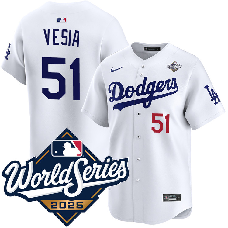 Alex Vesia Los Angeles Dodgers Home World Series Limited Jersey by