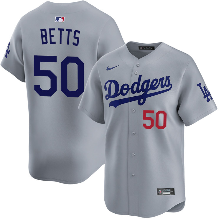 Mookie Betts Los Angeles Dodgers Alternate Road Limited Jersey by