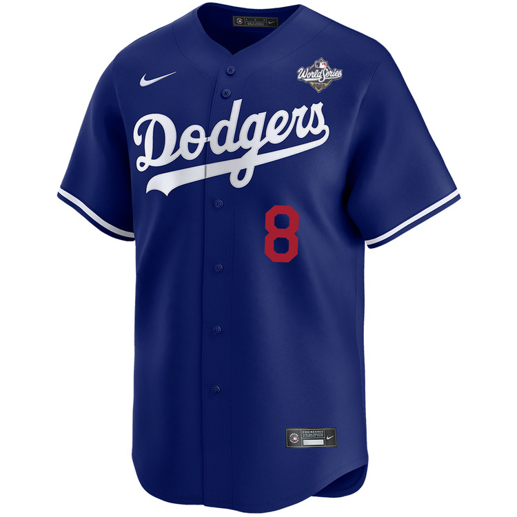 Los Angeles Dodgers ユニフォーム 31番 Kiké Hernández Los Angeles Dodgers Alternate Royal World Series