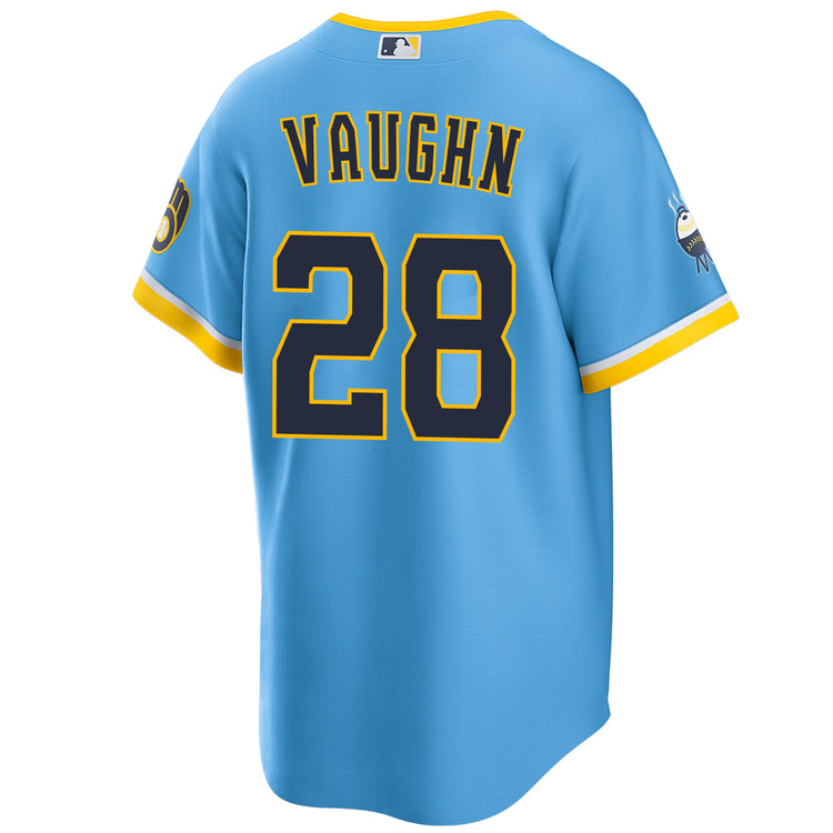 Andrew Vaughn Milwaukee Brewers City Connect Jersey by NIKE