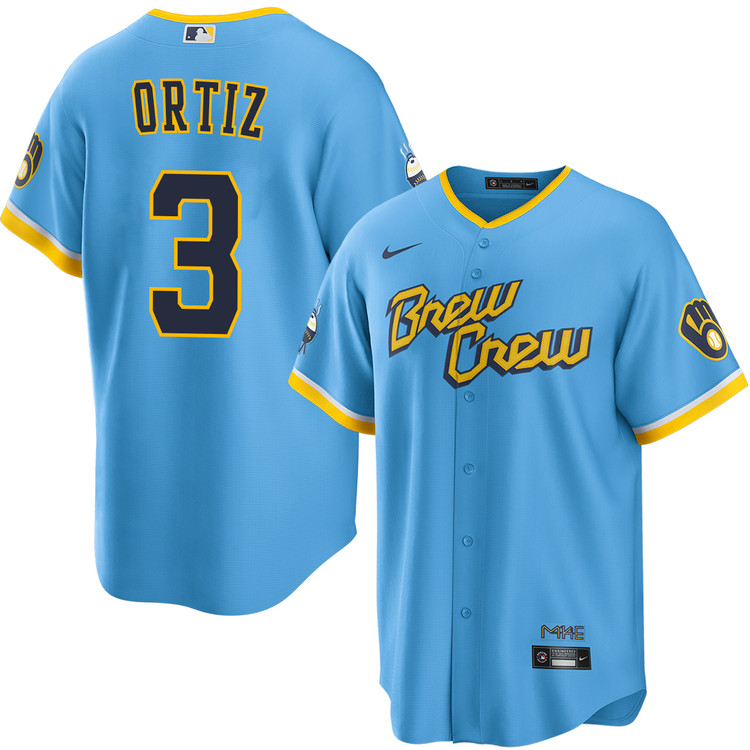 Joey Ortiz Milwaukee Brewers City Connect Jersey by NIKE