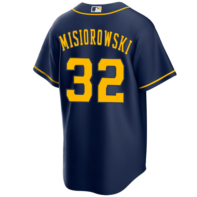 Jacob Misiorowski Milwaukee Brewers Alternate Navy Jersey by NIKE