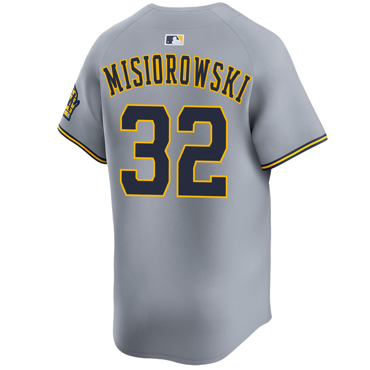 Jacob Misiorowski Milwaukee Brewers Road Limited Jersey by NIKE