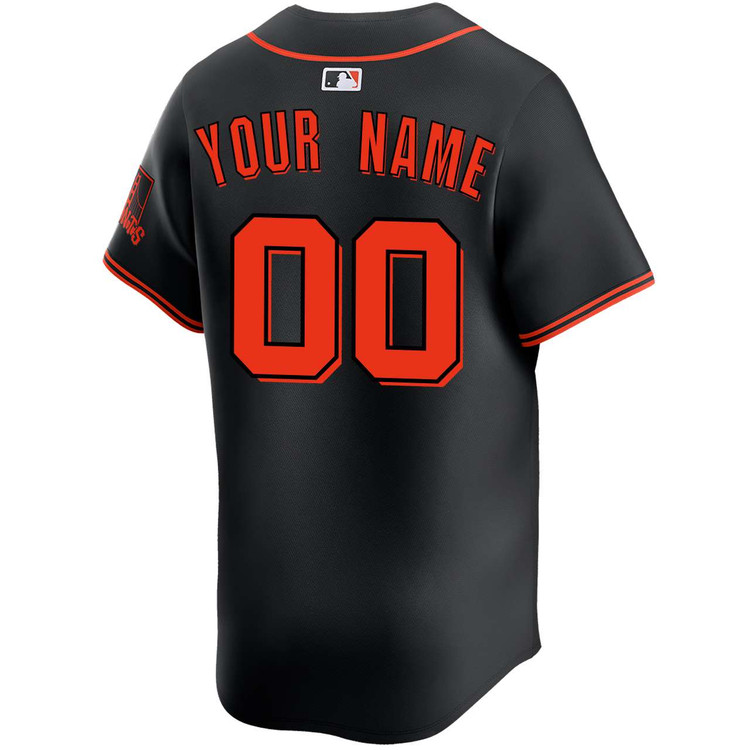 San Francisco Giants Personalized Alternate Black Limited Jersey