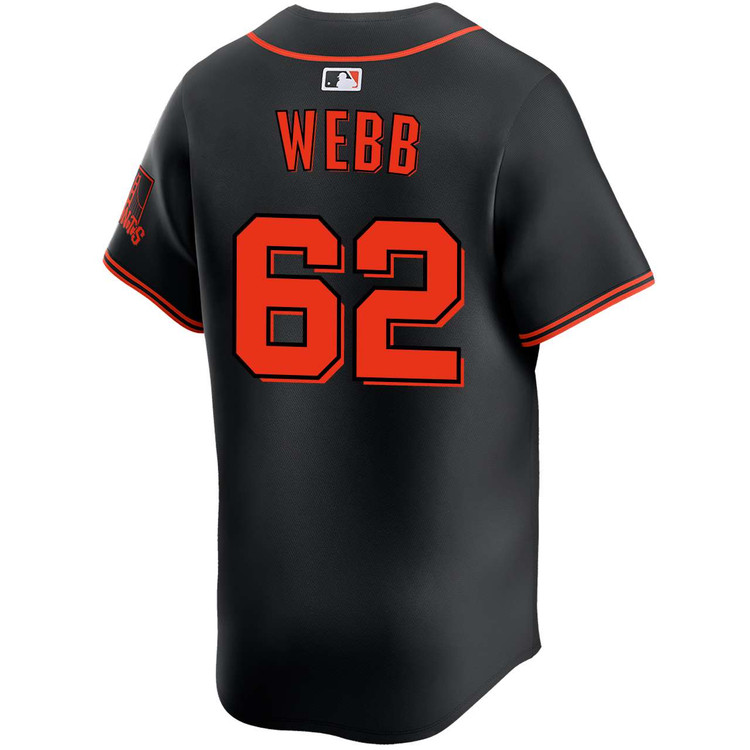 Logan Webb San Francisco Giants Alternate Black Limited Jersey by