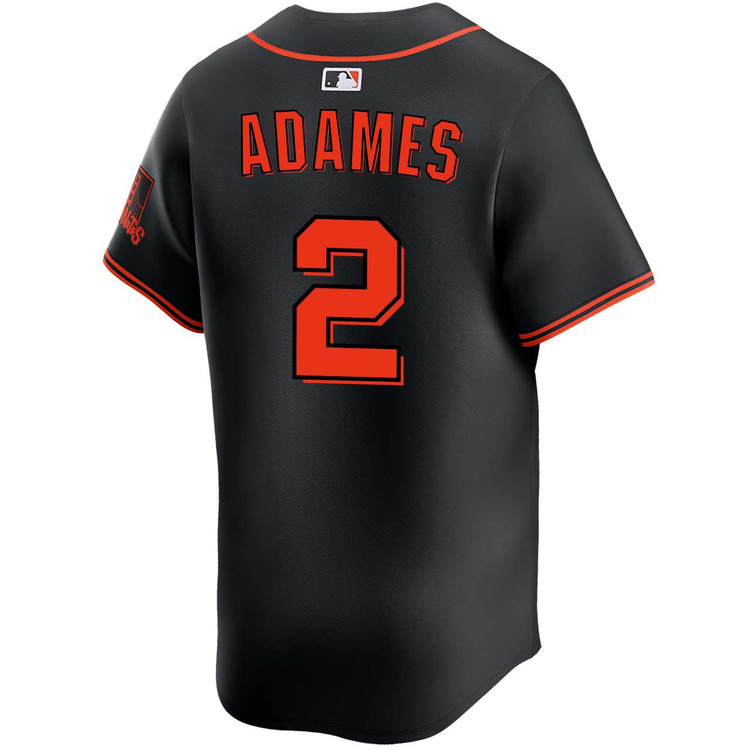 Willy Adames San Francisco Giants Alternate Black Limited Jersey