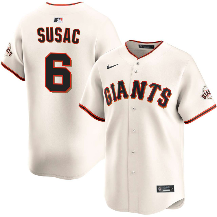 Daniel Susac San Francisco Giants Home Limited Jersey by NIKE