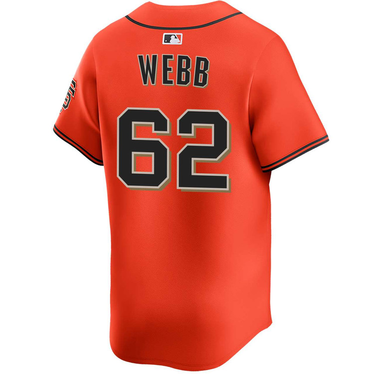 Logan Webb San Francisco Giants Alternate Orange Limited Jersey by