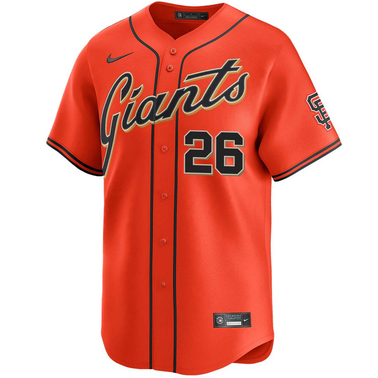 Matt Chapman San Francisco Giants Alternate Orange Limited Jersey