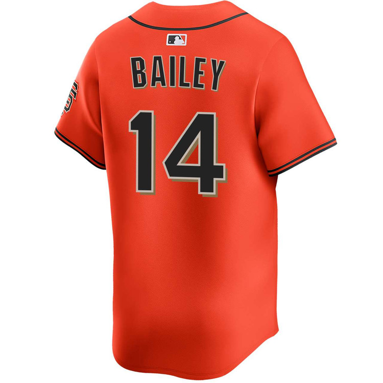 Patrick Bailey San Francisco Giants Alternate Orange Limited