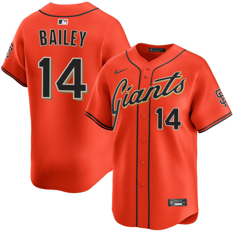 ABM SPORT SEGA セガ オーストリアリーグ ユニフォーム Patrick Bailey San Francisco Giants Alternate Orange Limited