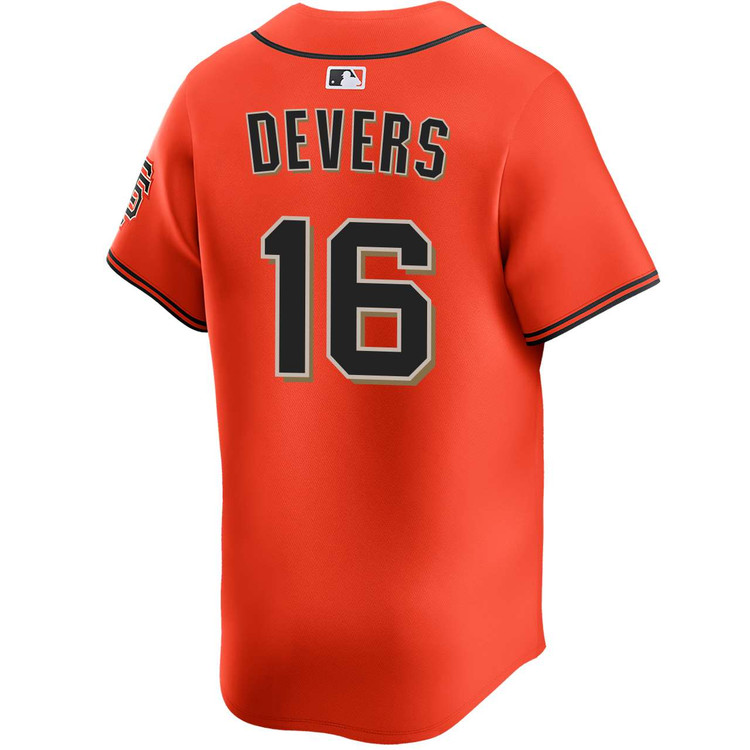 Rafael Devers San Francisco Giants Alternate Orange Limited Jersey