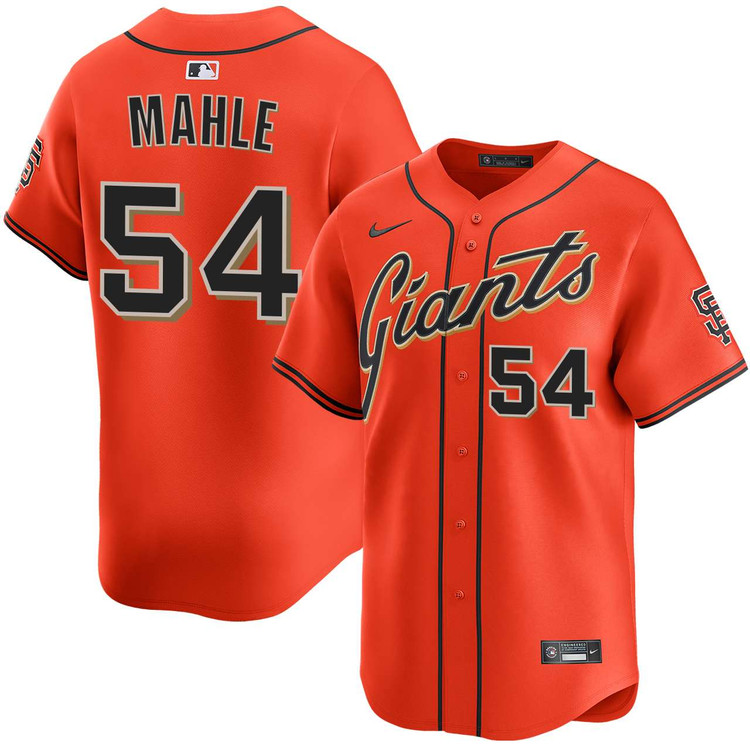 Tyler Mahle San Francisco Giants Alternate Orange Limited Jersey