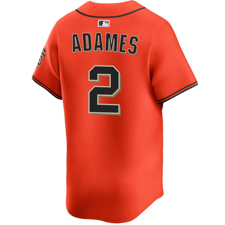 Willy Adames San Francisco Giants Alternate Orange Limited Jersey