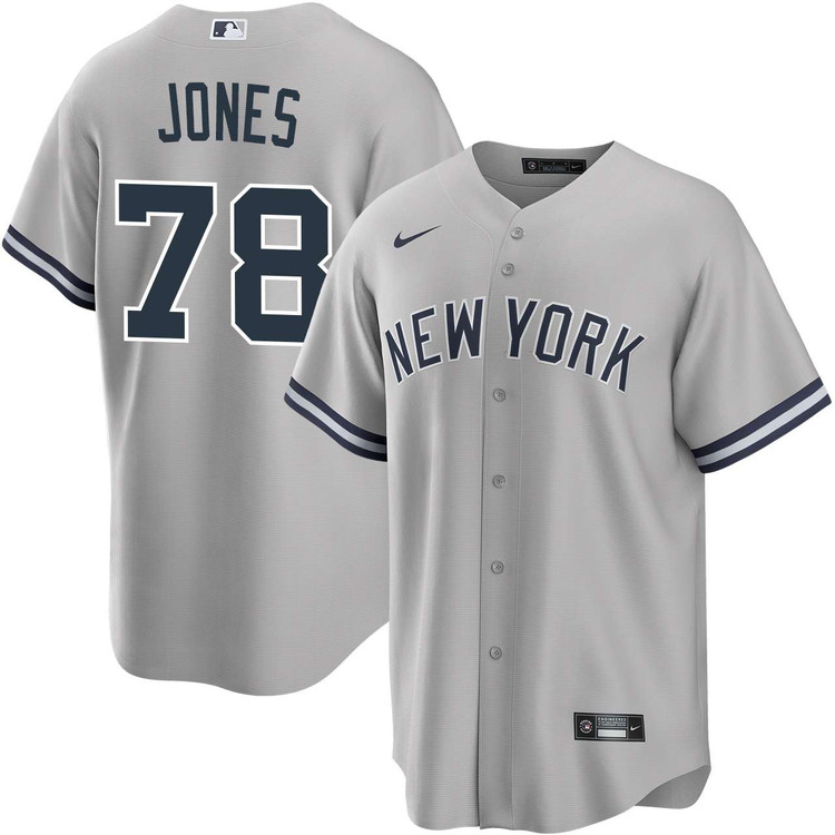 Spencer Jones New York Yankees Road Gray Jersey by NIKE