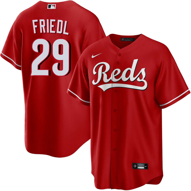 TJ Friedl Cincinnati Reds Alternate Red Jersey by NIKE® | Official
