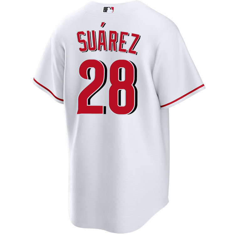 Eugenio Suárez Cincinnati Reds Alternate White Jersey by NIKE