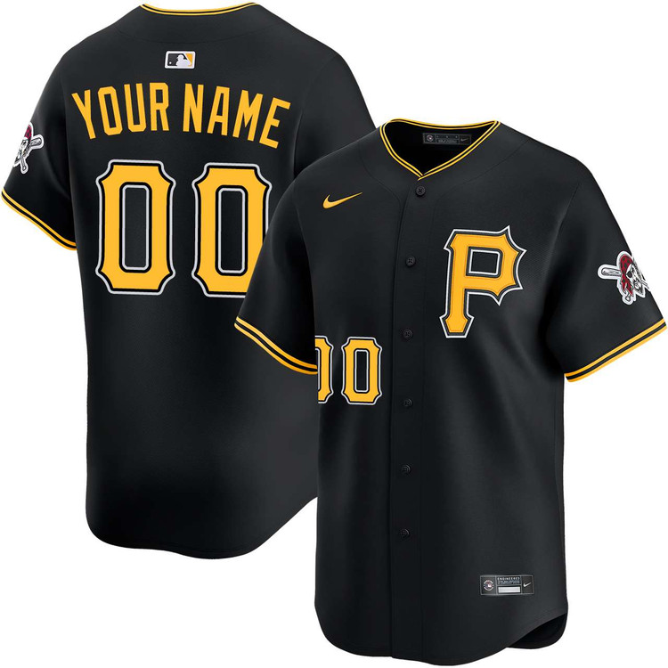 Pittsburgh Pirates Personalized Alternate Limited Jersey by NIKE