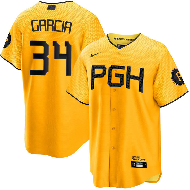 Jhostynxon Garcia Pittsburgh Pirates City Connect Jersey by NIKE