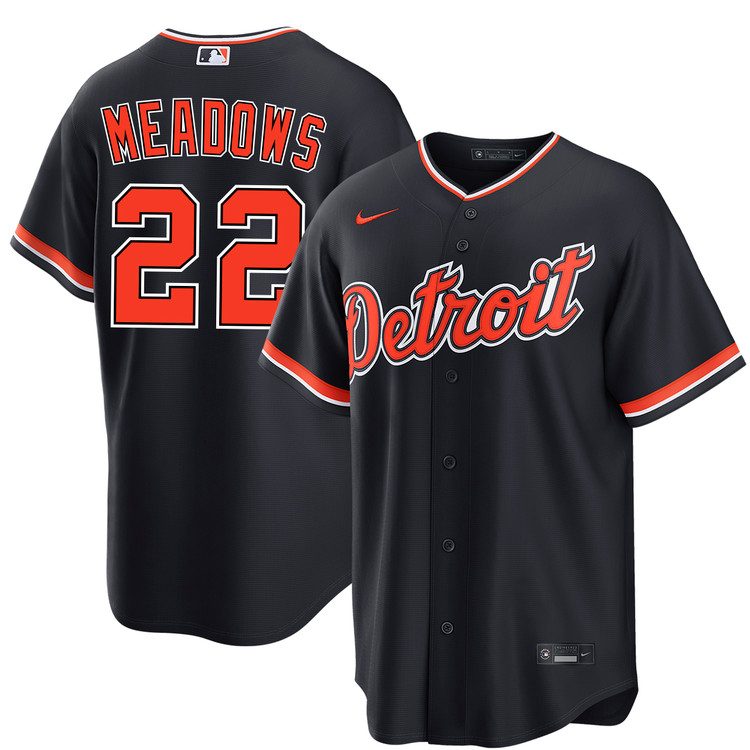 Parker Meadows Detroit Tigers Alternate Navy Jersey by NIKE