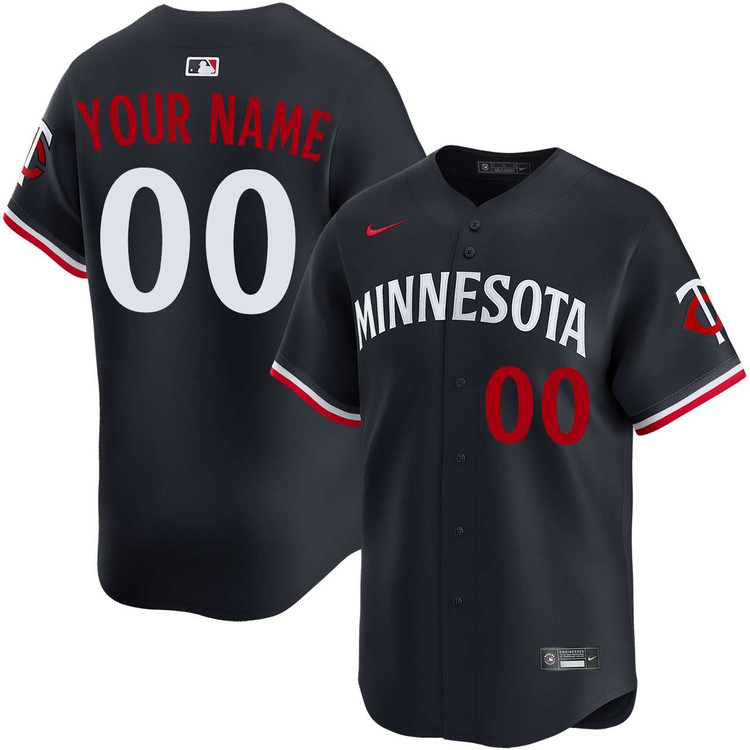 Minnesota Twins Personalized Alternate Navy Limited Jersey by NIKE