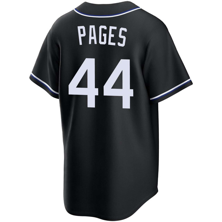 Andy Pages Los Angeles Dodgers Black Carbon Jersey by NIKE