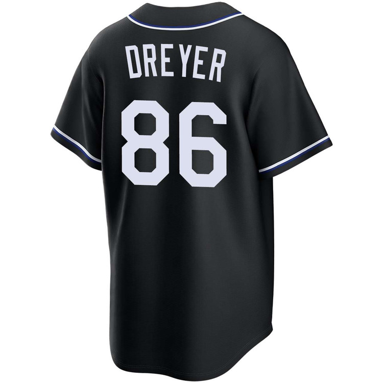 Jack Dreyer Los Angeles Dodgers Black Carbon Jersey by NIKE