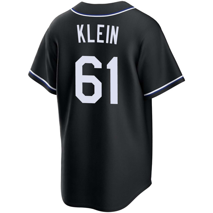 Will Klein Los Angeles Dodgers Black Carbon Jersey by NIKE