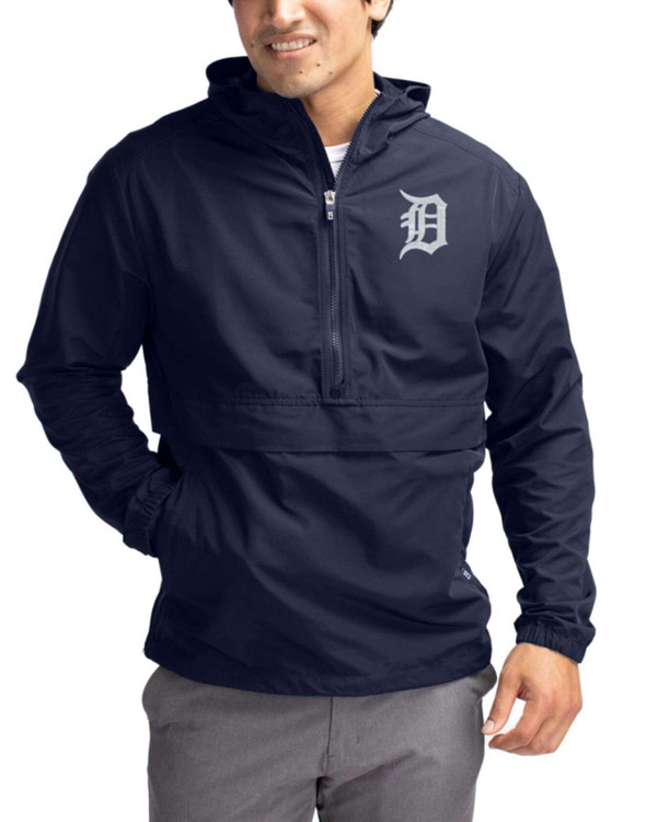 Detroit Tigers Navy Blue Charter Epic Versatility Half Zip Anorak