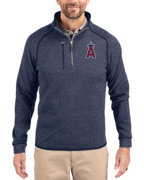 ジャケット・アウター libertyangels Los Angeles Angels Liberty Navy Heather Mainsail Sweater-Knit Half