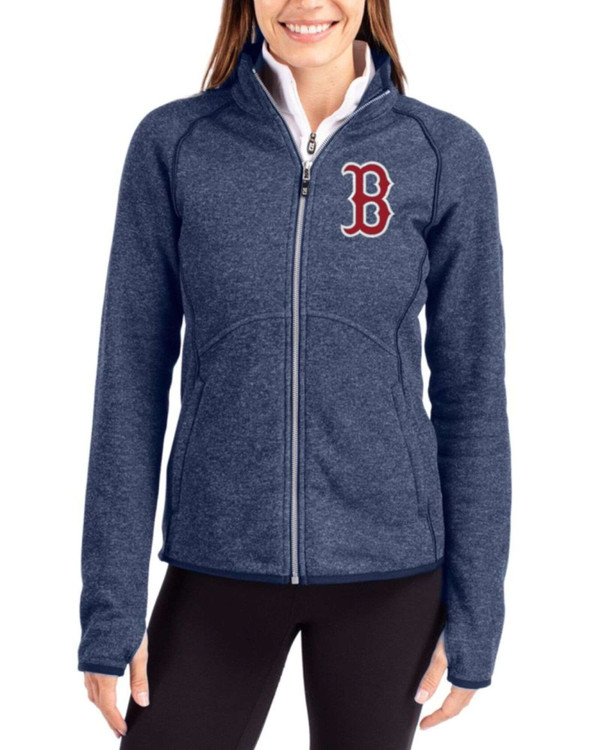 Boston Red Sox Women's Liberty Navy Heather Mainsail Sweater-Knit