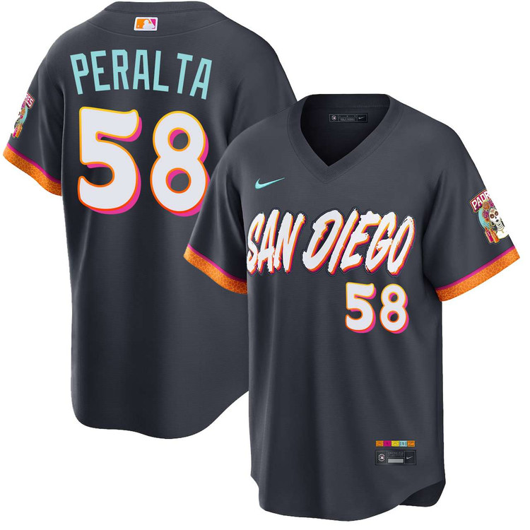 San Diego Padres ユニフォーム Lサイズ Wandy Peralta San Diego Padres City Connect Stadium Jersey by NIKE