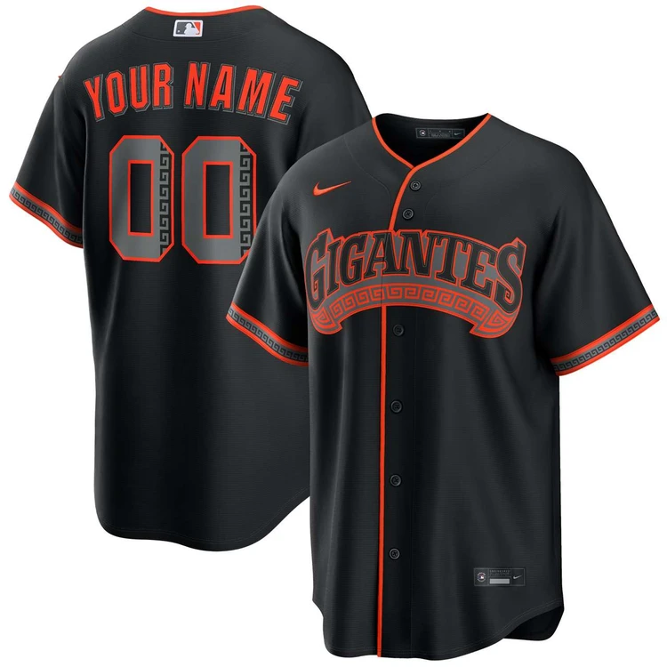 San Francisco Giants Personalized Alternate Black Gigantes Jersey