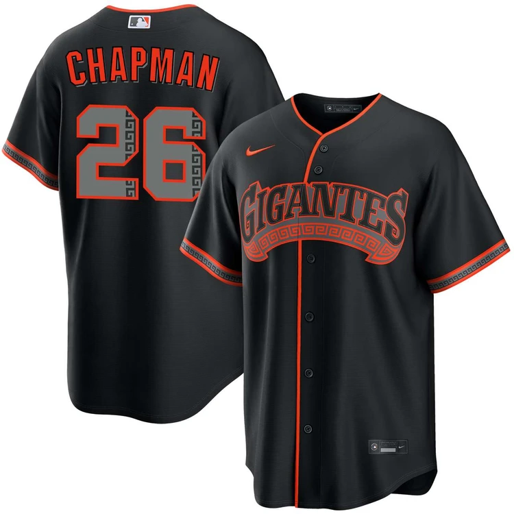 Matt Chapman San Francisco Giants Alternate Black Gigantes Jersey