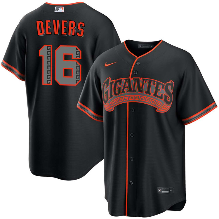 Rafael Devers San Francisco Giants Alternate Black Gigantes Jersey
