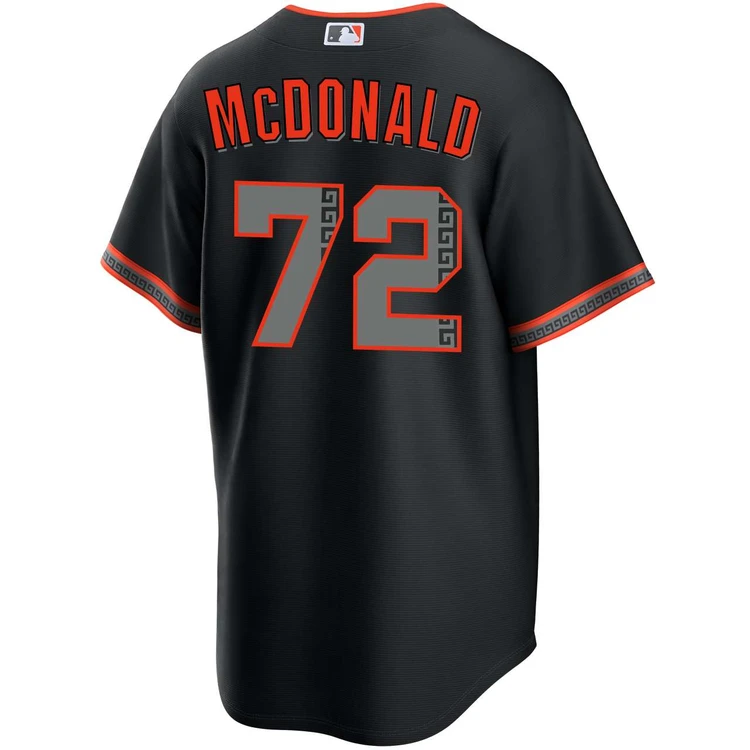 Trevor McDonald San Francisco Giants Alternate Black Gigantes