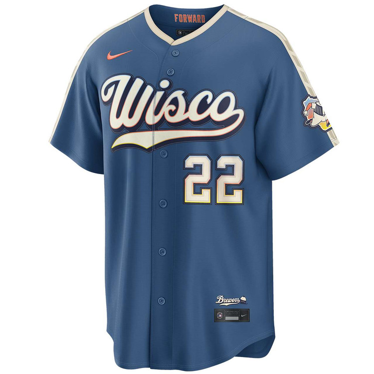 Christian Yelich Milwaukee Brewers Mineral Blue 2026 City Connect