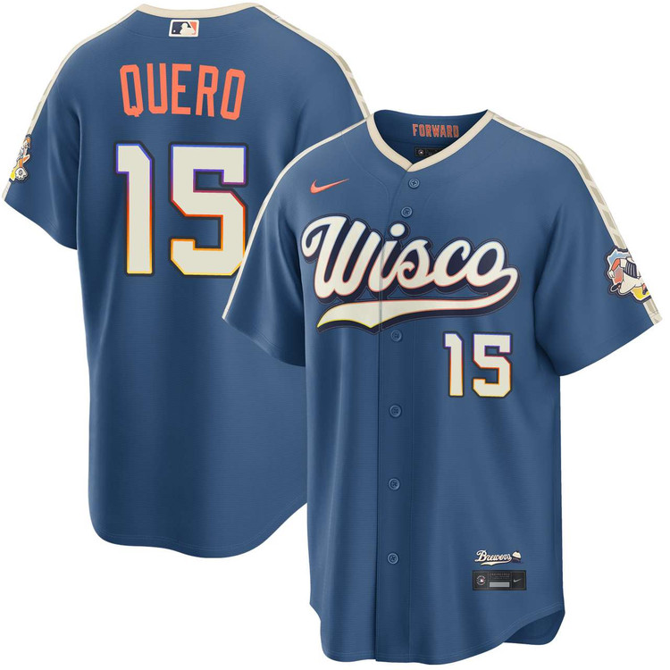 Jeferson Quero Milwaukee Brewers Mineral Blue 2026 City Connect