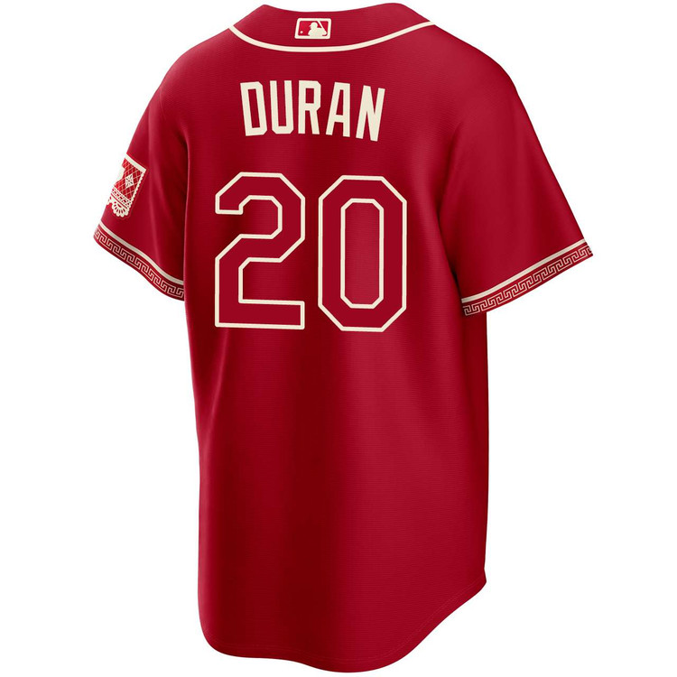 Ezequiel Duran Texas Rangers Red 2026 City Connect Jersey by NIKE
