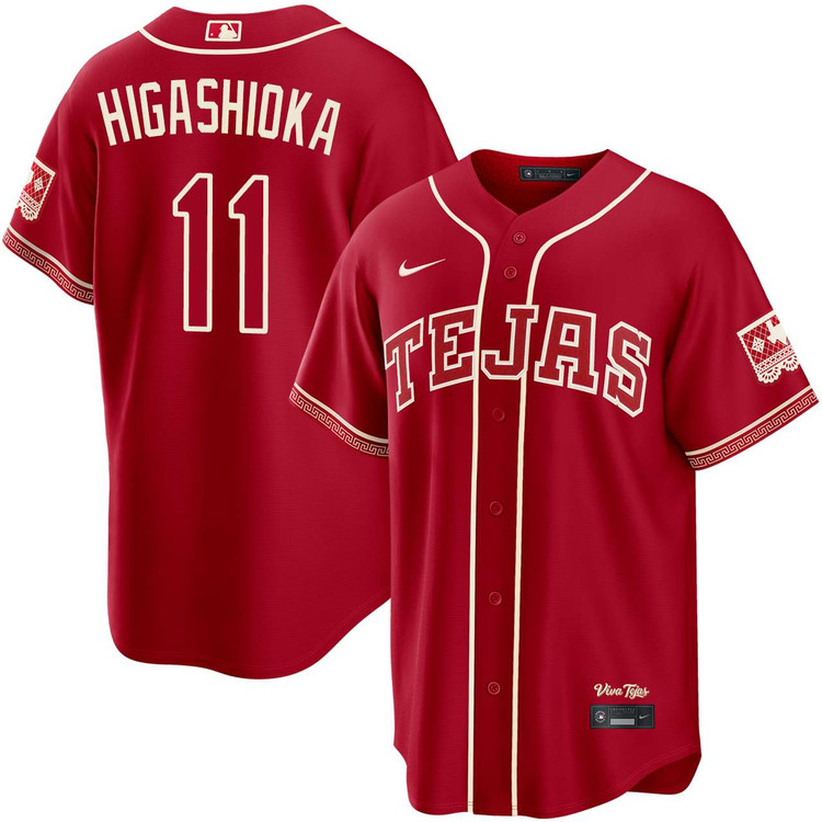 Kyle Higashioka Texas Rangers Red 2026 City Connect Jersey by NIKE